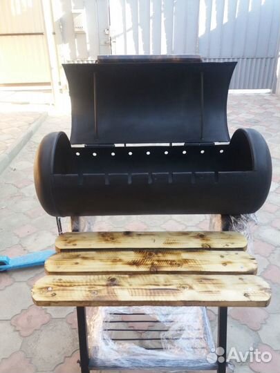 Мангал из газового баллона разборной