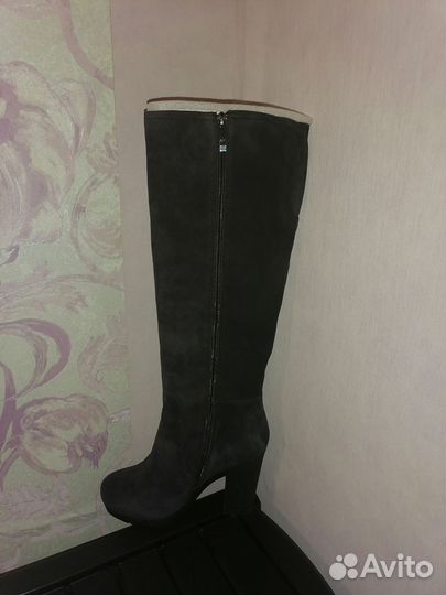 Сапоги женские зимние 37р. натуральная замша новые
