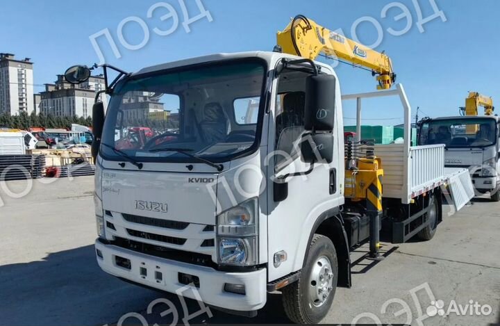 Isuzu Elf с КМУ, 2024