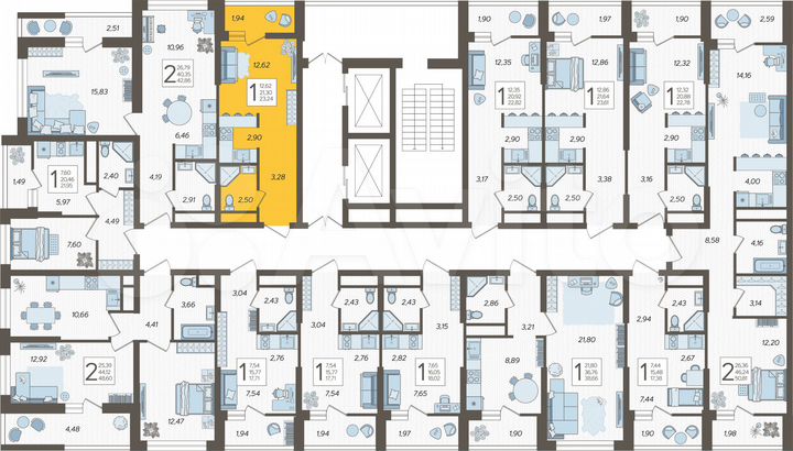 Квартира-студия, 23,2 м², 14/19 эт.