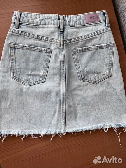 Джинсовая юбка Zara xs