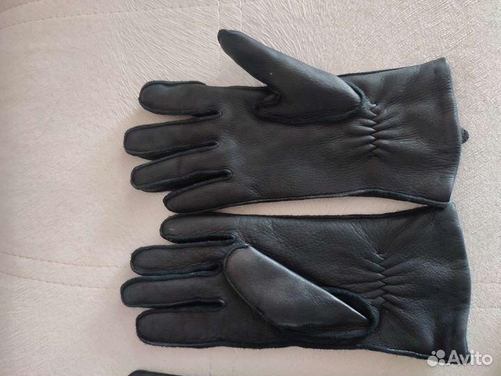 Перчатки женские кожаные 7 размер