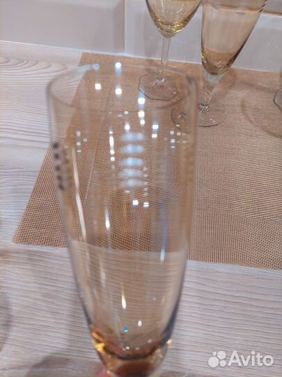 Бокалы, фужеры, рюмки СССР, карамельное стекло