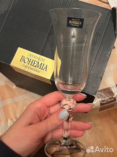 Фужеры богемия