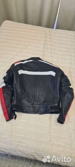 Мотокуртка кожаная мужская