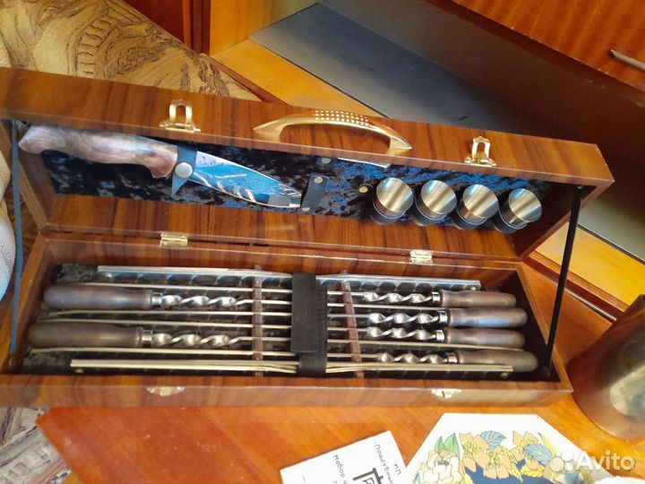 Шашлычный набор для пикника в чемодане новый