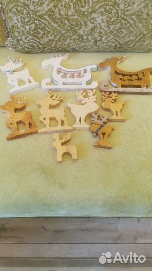 Новогодние игрушки из дерева