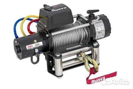 Лебедка 12V Runva 9500 lbs 4350 кг сталь EWV9500S