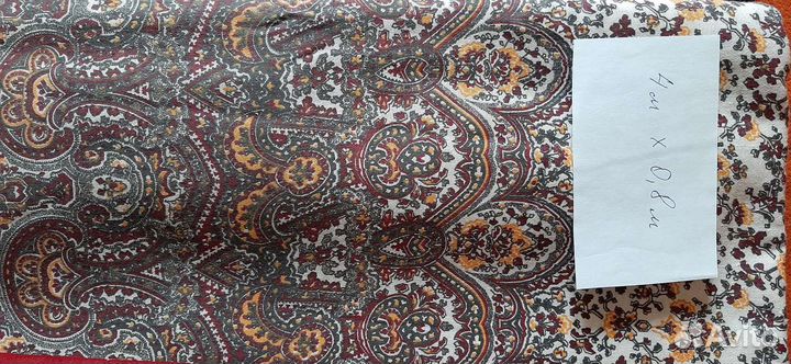 Советские-Сатин, лён, ситец, тик, костюмная отрезы