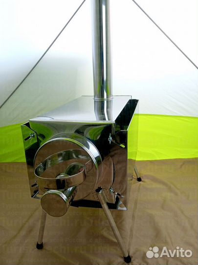 Печь походная Пошехонка Средняя на 30 л. c 3D экра