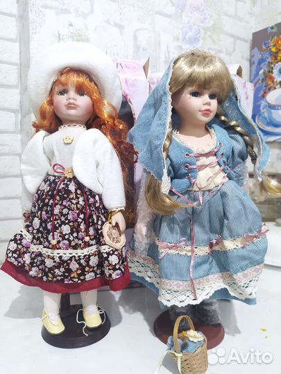 Кукла фарфоровая интерьерная новая