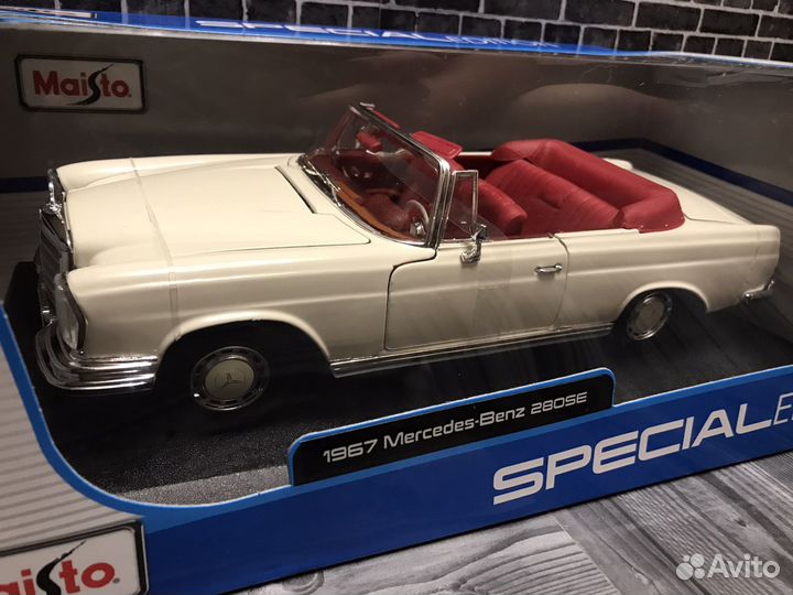 Модель 1/18 Mercedes-Benz 280SE 1967г