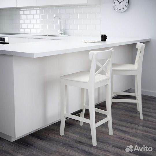 Барный стул со спинкой, 63 см IKEA