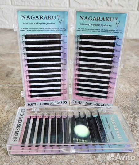 Nagaraku / нагараку ресницы / готовые пучки