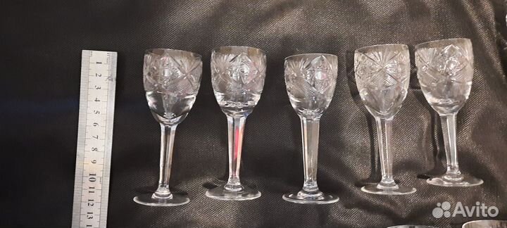 Бокалы на ножке хрустальные СССР