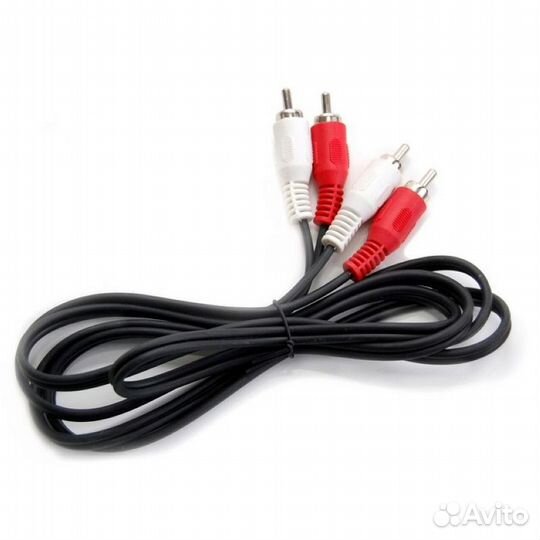 Кабели AUX аудио мини-джек 3.5 мм папа-папа/2 RCA