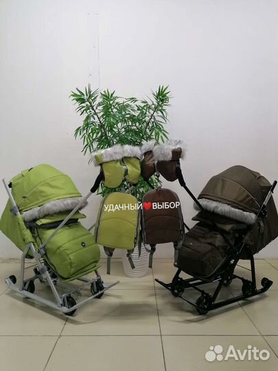 Новые санки-коляска Nika 7-5SK (в наличии)