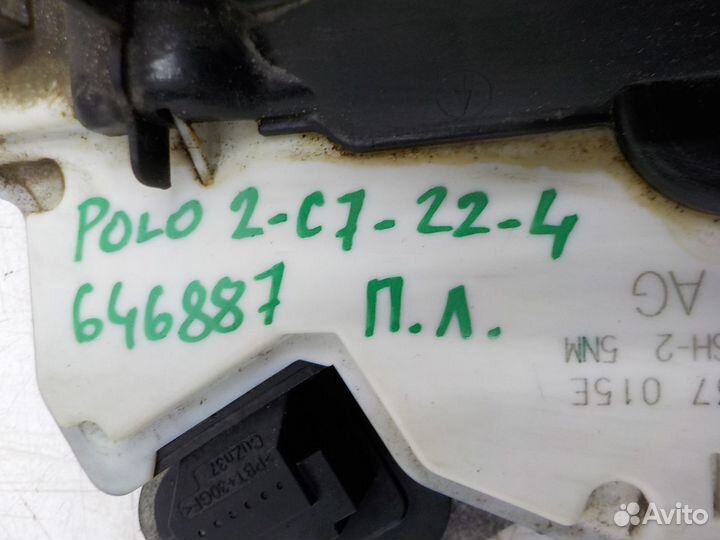 Замок двери на Volkswagen Polo (Sed RUS) 6RD837015