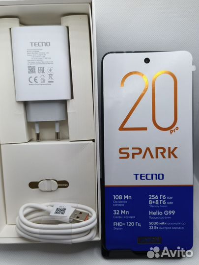 Tecno Spark 20 Pro, 8/256 ГБ