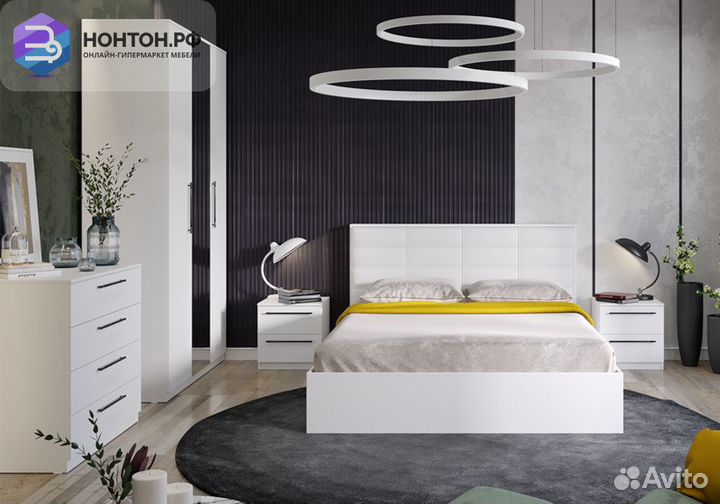 Спальный гарнитур Агата №1 белый