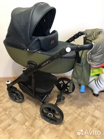 Коляска 2 в 1 эко кожа