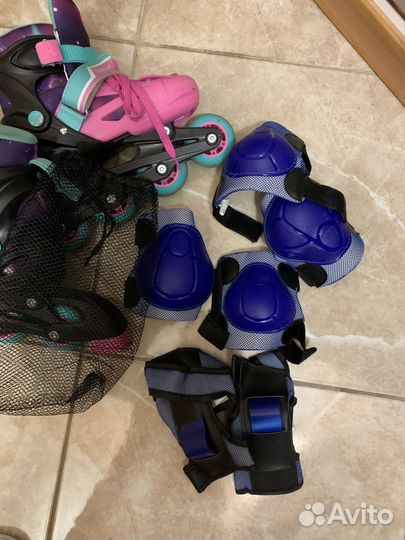 Роликовые коньки детские раздвижные