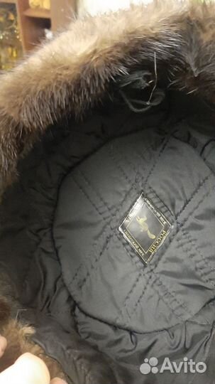 Норковая шапка мужская 58