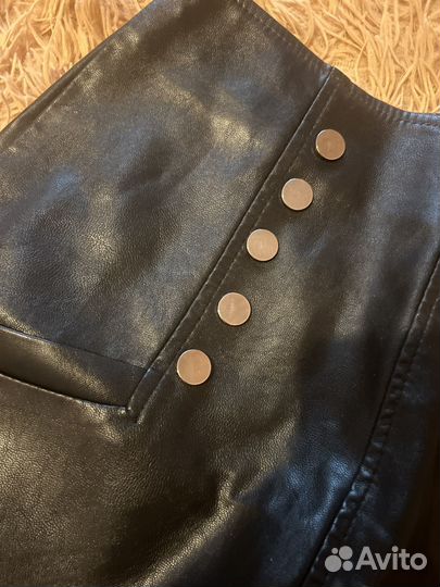 Кожаная юбка