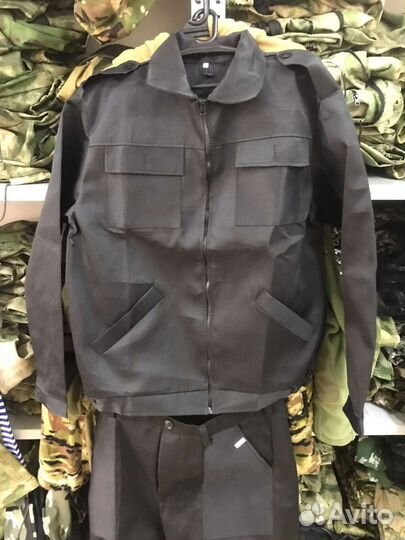 Форма для охраны черная