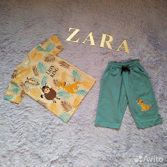 Костюм zara шорты футболка комплект