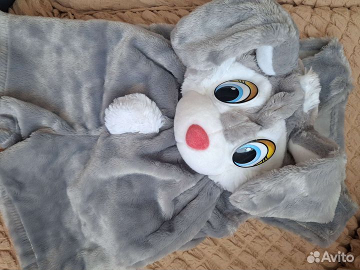 Новогодний костюм зайчика 104