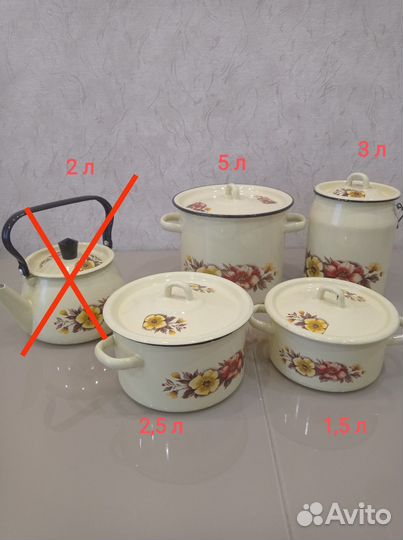 Посуда новая эмалированная