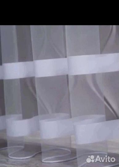 Готовая тюль полоски. Турция. 3 метра на 2,50
