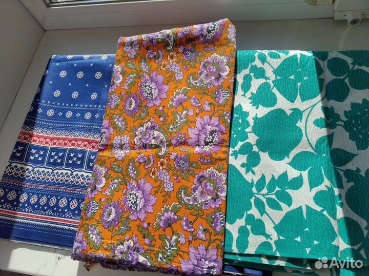 Сатин, набивной хлопок СССР