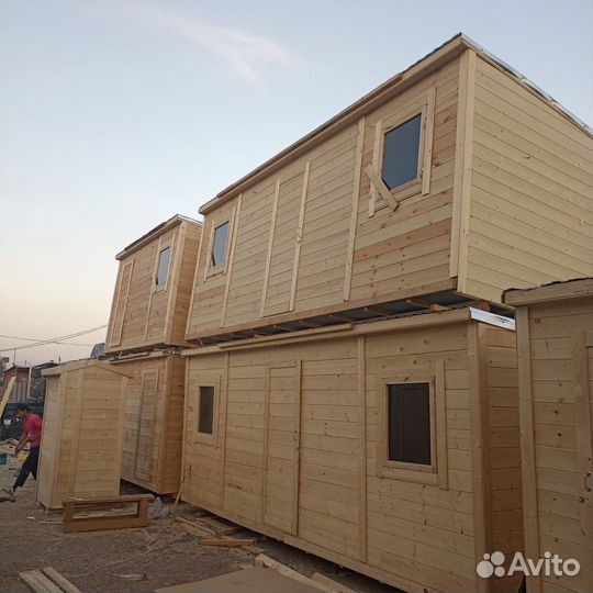 Бытовка вагончик хозблок деревянный дачный домик