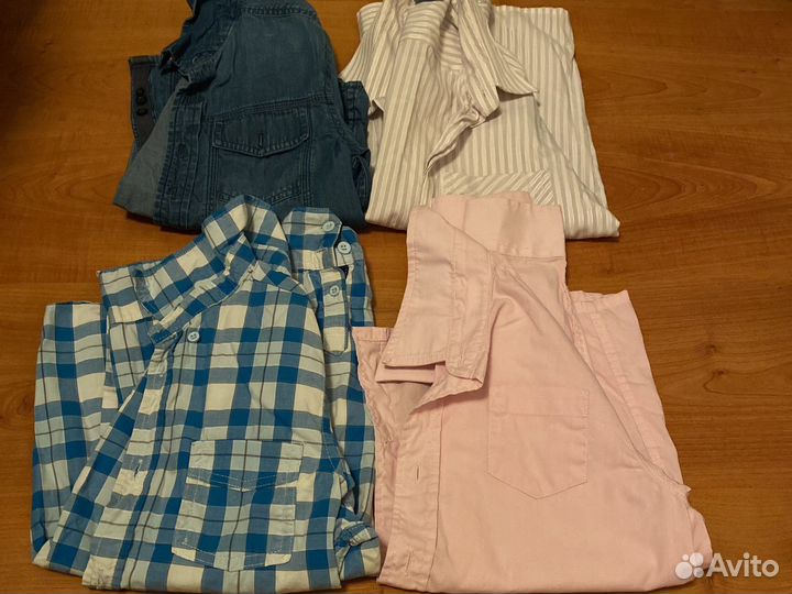 Рубашки пакетом 128-134
