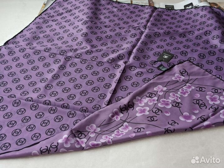 Платок Двусторонний Шелковый Chanel новый