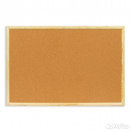 Доска пробковая 60х90 см деревянная рама