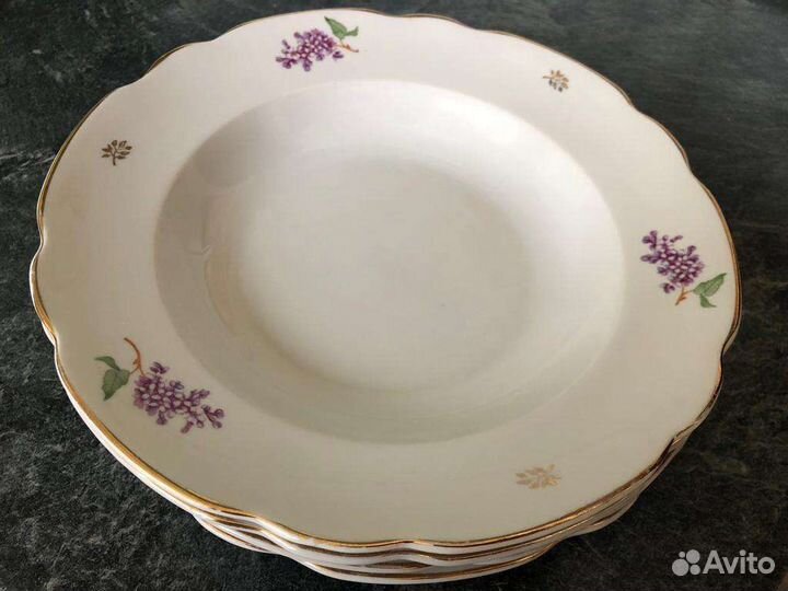 Тарелки глубокие Коростень сирень 2 шт