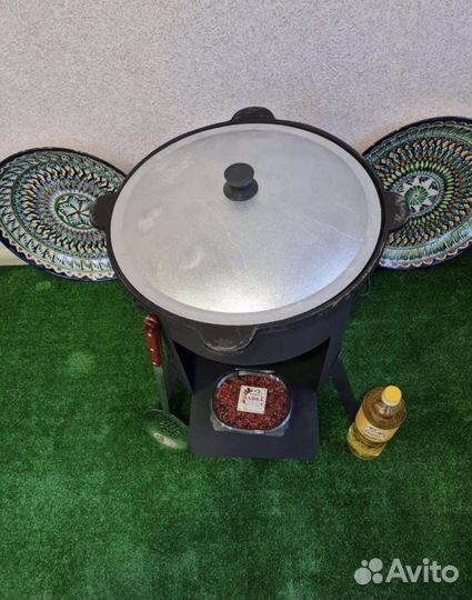 Казан 12л с печкoй