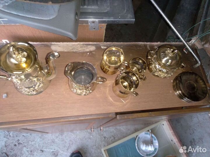 Чайный сервиз. Сервиз золотая роза