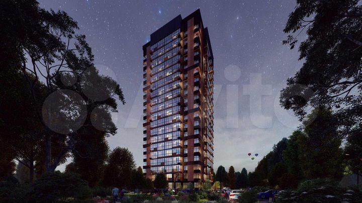 Квартира-студия, 27,6 м², 7/19 эт.