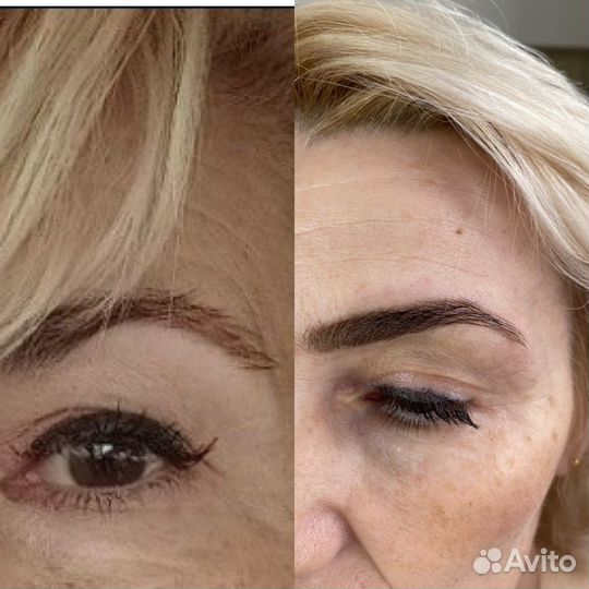 Коррекция и окрашивание бровей хной