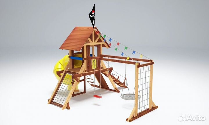 Детская площадка скалодром горка Савушка Люкс 5