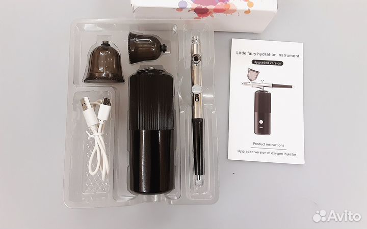 Аэрограф для рисования со встроенным аккумулятором