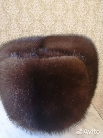Норковая шапка мужская
