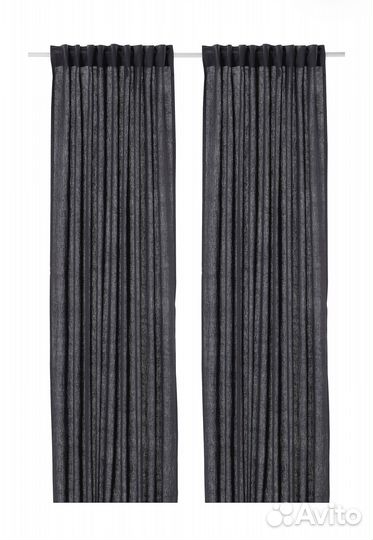 Шторы IKEA dytag 2шт темно-серый