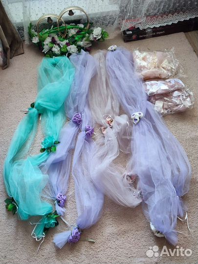 Свадебные украшения на машину