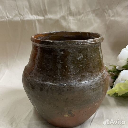 Горшок керамический глиняный кувшин крестьянский