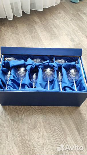 Набор бокалов из хрусталя, банкетный. Завод Неман